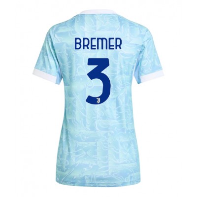 Fotballdrakt Dame Juventus Gleison Bremer #3 Bortedrakt 2025-26 Kortermet Fotballdrakt Dame Juventus Gleison Bremer #3 Bortedrakt 2025-26 Kortermet